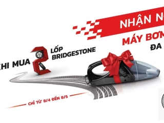 NHẬN NGAY MÁY BƠM ĐA NĂNG KHI MUA 2 LỐP XE BRIDGESTONE